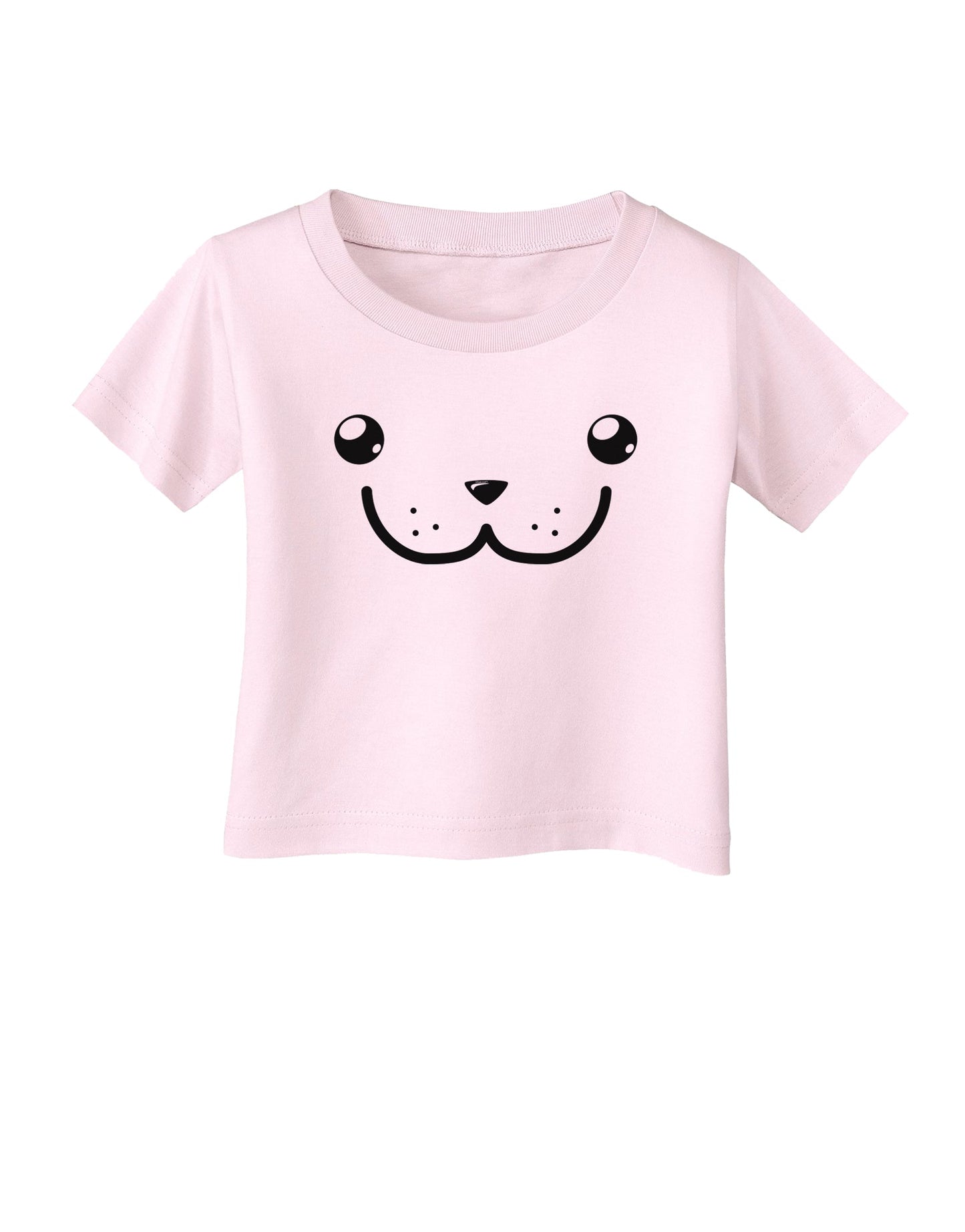 Kyu-T Face - Dewy the Dugong Infant T-Shirt-Infant T-Shirt-TooLoud-Light-Pink-06-Months-Davson Sales