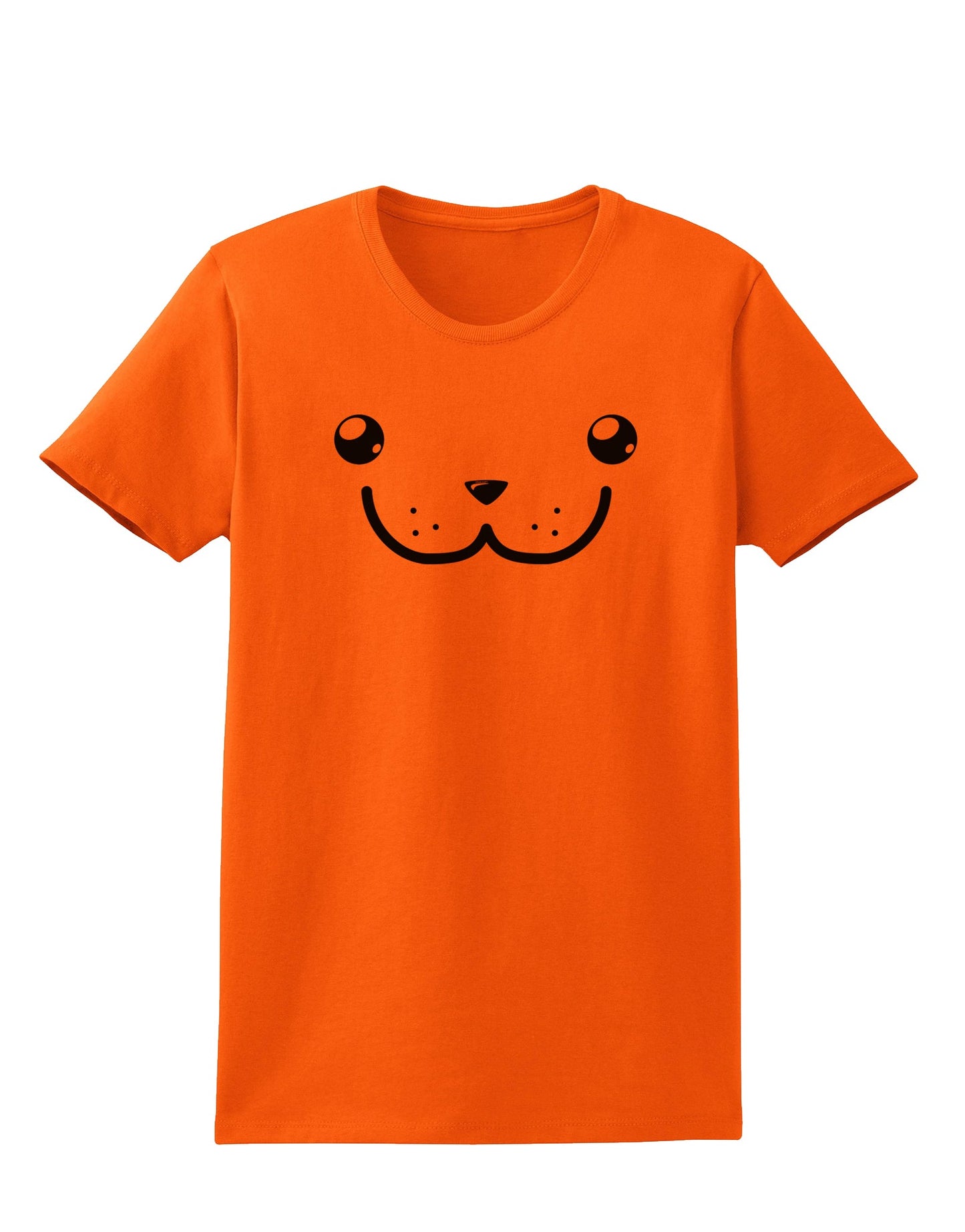 Kyu-T Face - Dewy the Dugong Womens T-Shirt-Womens T-Shirt-TooLoud-Orange-X-Small-Davson Sales