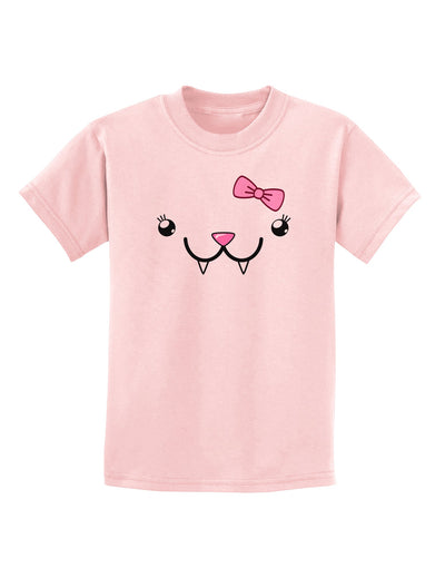 Kyu-T Face - Fangie Cute Girl Vampire Bat Childrens T-Shirt-Childrens T-Shirt-TooLoud-PalePink-X-Small-Davson Sales