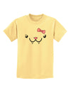 Kyu-T Face - Fangie Cute Girl Vampire Bat Childrens T-Shirt-Childrens T-Shirt-TooLoud-Daffodil-Yellow-X-Small-Davson Sales