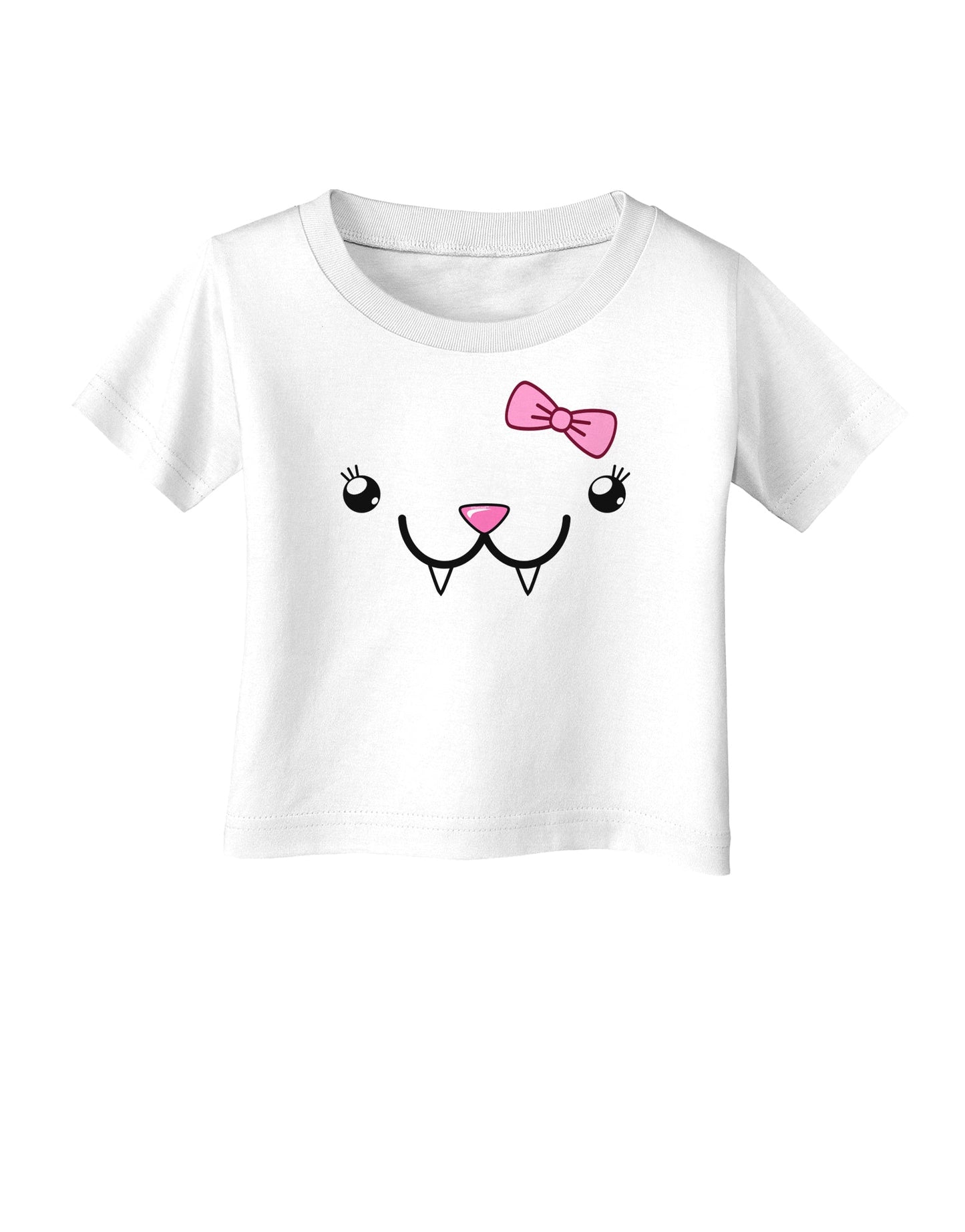 Kyu-T Face - Fangie Cute Girl Vampire Bat Infant T-Shirt-Infant T-Shirt-TooLoud-White-06-Months-Davson Sales