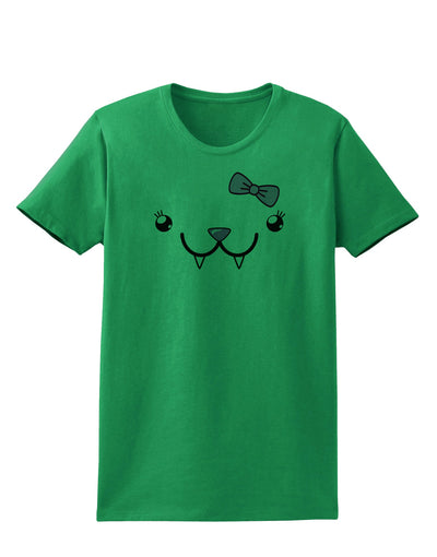 Kyu-T Face - Fangie Cute Girl Vampire Bat Womens T-Shirt-Womens T-Shirt-TooLoud-Kelly-Green-X-Small-Davson Sales