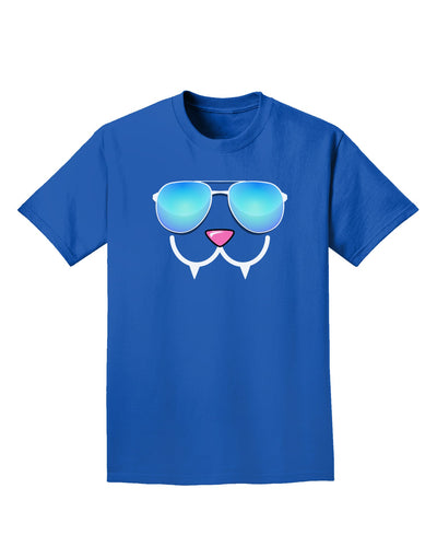 Kyu-T Face - Fangs Cool Sunglasses Adult Dark T-Shirt-Mens T-Shirt-TooLoud-Royal-Blue-Small-Davson Sales