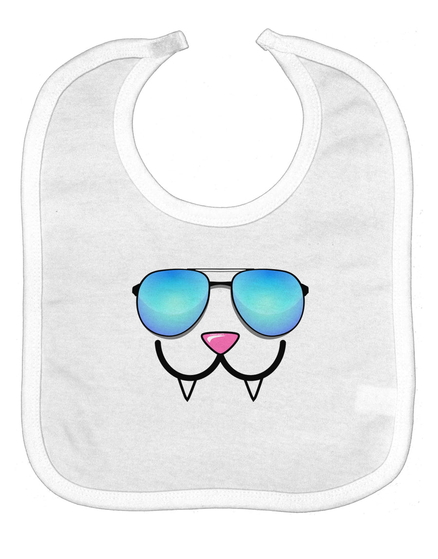 Kyu-T Face - Fangs Cool Sunglasses Baby Bib