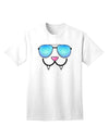 Kyu-T Face - Fangs Stylish Sunglasses Adult T-Shirt-Mens T-shirts-TooLoud-White-Small-Davson Sales