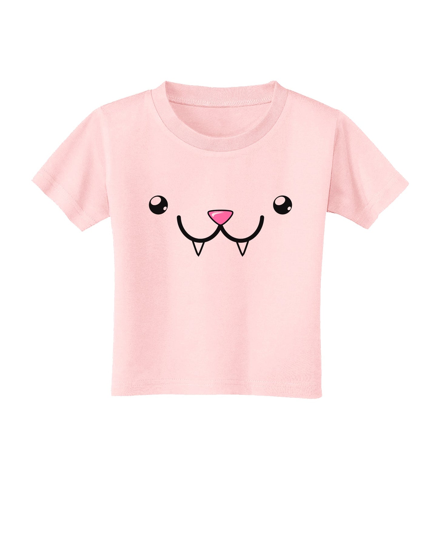 Kyu-T Face - Fangs the Vampire Bat Toddler T-Shirt-Toddler T-Shirt-TooLoud-Light-Pink-2T-Davson Sales