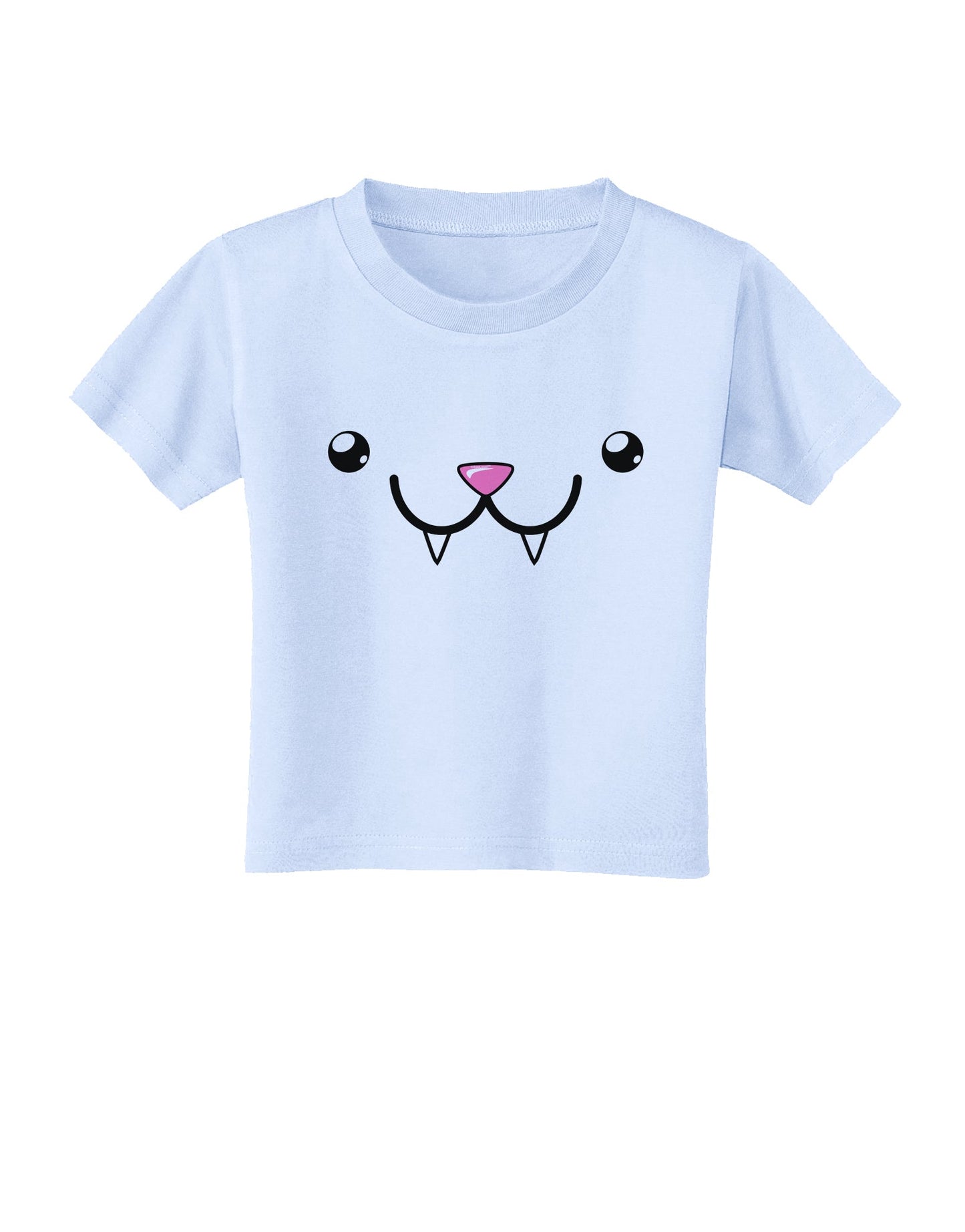 Kyu-T Face - Fangs the Vampire Bat Toddler T-Shirt-Toddler T-Shirt-TooLoud-Light-Blue-2T-Davson Sales