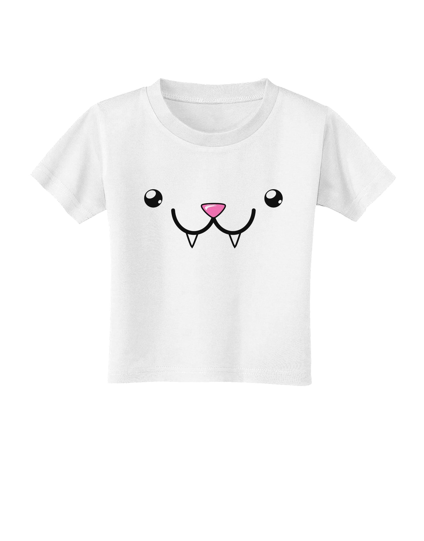 Kyu-T Face - Fangs the Vampire Bat Toddler T-Shirt-Toddler T-Shirt-TooLoud-White-2T-Davson Sales