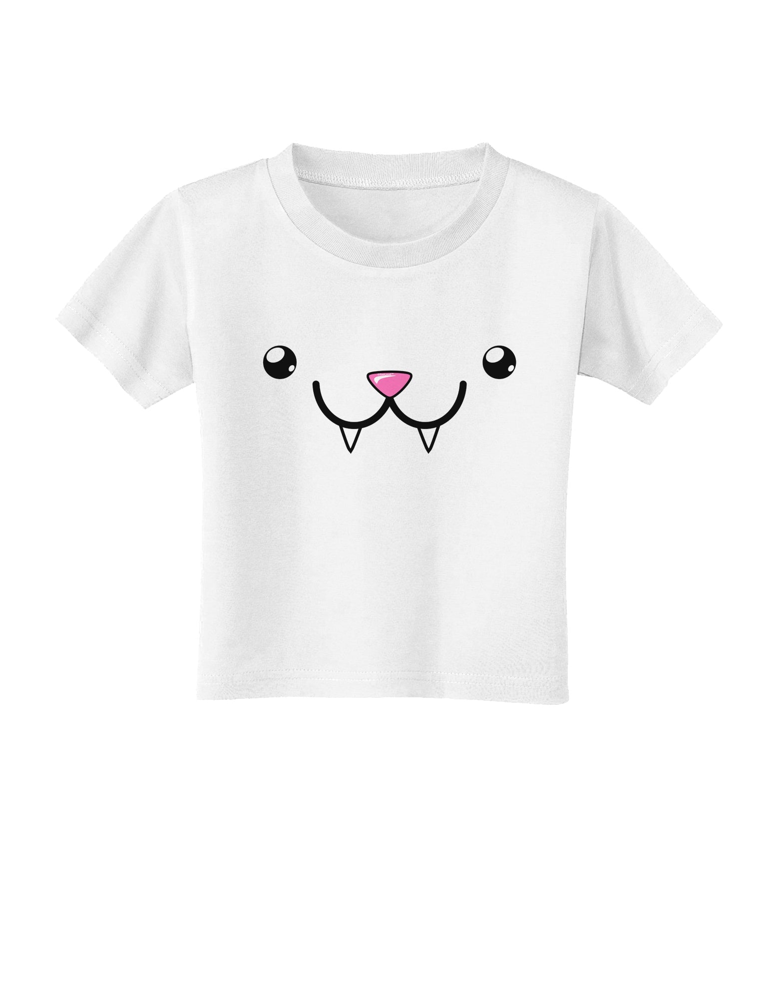 Kyu-T Face - Fangs the Vampire Bat Toddler T-Shirt-Toddler T-Shirt-TooLoud-White-2T-Davson Sales