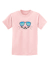 Kyu-T Face - Kattia Cool Sunglasses Childrens T-Shirt-Childrens T-Shirt-TooLoud-PalePink-X-Small-Davson Sales