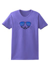 Kyu-T Face - Kattia Cool Sunglasses Womens T-Shirt-Womens T-Shirt-TooLoud-Violet-X-Small-Davson Sales