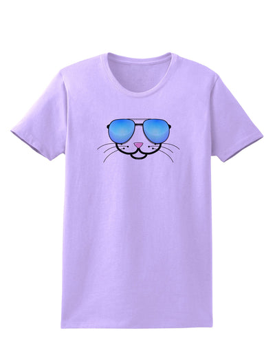 Kyu-T Face - Kattia Cool Sunglasses Womens T-Shirt-Womens T-Shirt-TooLoud-Lavender-X-Small-Davson Sales