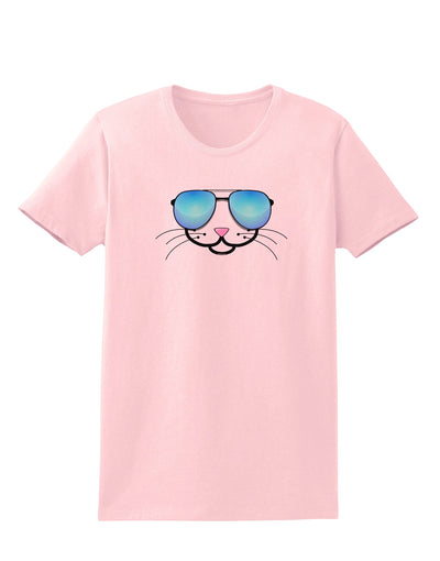 Kyu-T Face - Kattia Cool Sunglasses Womens T-Shirt-Womens T-Shirt-TooLoud-PalePink-X-Small-Davson Sales