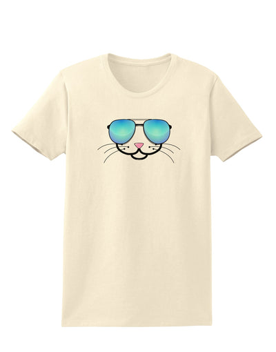 Kyu-T Face - Kattia Cool Sunglasses Womens T-Shirt-Womens T-Shirt-TooLoud-Natural-X-Small-Davson Sales