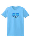 Kyu-T Face - Kattia Cool Sunglasses Womens T-Shirt-Womens T-Shirt-TooLoud-Aquatic-Blue-X-Small-Davson Sales