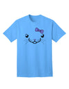 Kyu-T Face - Kattia Cute Girl Cat Adult T-Shirt: A Charming Addition to Your Wardrobe-Mens T-shirts-TooLoud-Aquatic-Blue-Small-Davson Sales