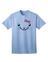 Kyu-T Face - Kattia Cute Girl Cat Adult T-Shirt: A Charming Addition to Your Wardrobe-Mens T-shirts-TooLoud-Light-Blue-Small-Davson Sales