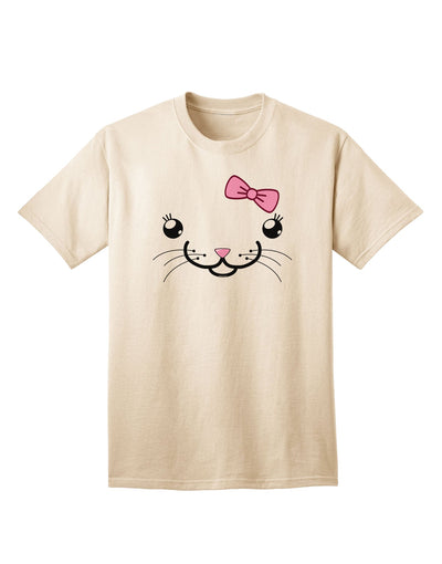 Kyu-T Face - Kattia Cute Girl Cat Adult T-Shirt: A Charming Addition to Your Wardrobe-Mens T-shirts-TooLoud-Natural-Small-Davson Sales