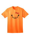 Kyu-T Face - Kattia Cute Girl Cat Adult T-Shirt: A Charming Addition to Your Wardrobe-Mens T-shirts-TooLoud-Neon-Orange-Small-Davson Sales