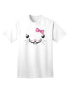 Kyu-T Face - Kattia Cute Girl Cat Adult T-Shirt: A Charming Addition to Your Wardrobe-Mens T-shirts-TooLoud-White-Small-Davson Sales