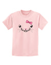 Kyu-T Face - Kattia Cute Girl Cat Childrens T-Shirt-Childrens T-Shirt-TooLoud-PalePink-X-Small-Davson Sales