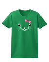 Kyu-T Face - Kattia Cute Girl Cat Womens Dark T-Shirt-TooLoud-Kelly-Green-X-Small-Davson Sales