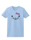 Kyu-T Face - Kattia Cute Girl Cat Womens T-Shirt-Womens T-Shirt-TooLoud-Light-Blue-X-Small-Davson Sales