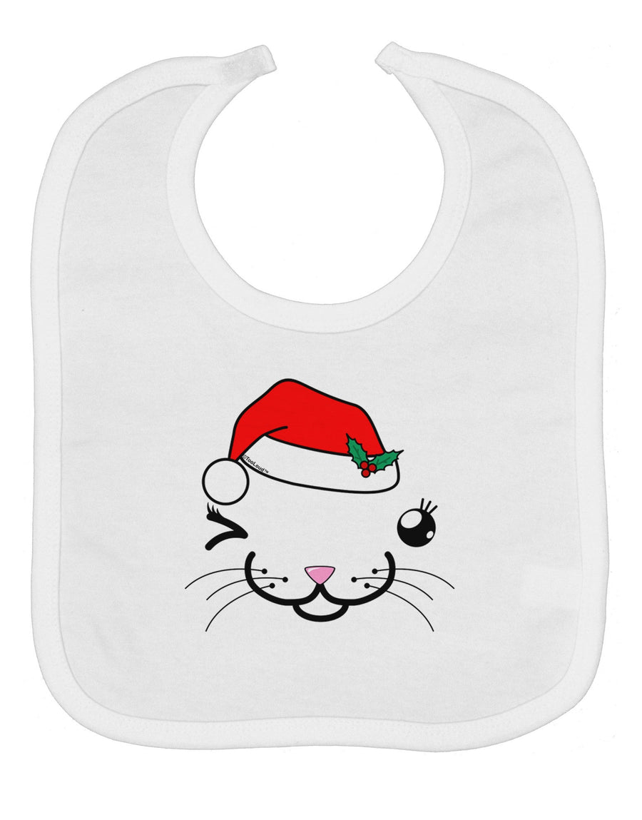 Kyu-T Face Kattia Santa Hat Girl Cat Baby Bib