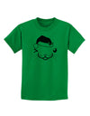 Kyu-T Face Kattia Santa Hat Girl Cat Childrens T-Shirt-Childrens T-Shirt-TooLoud-Kelly-Green-X-Small-Davson Sales