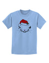 Kyu-T Face Kattia Santa Hat Girl Cat Childrens T-Shirt-Childrens T-Shirt-TooLoud-Light-Blue-X-Small-Davson Sales