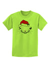 Kyu-T Face Kattia Santa Hat Girl Cat Childrens T-Shirt-Childrens T-Shirt-TooLoud-Lime-Green-X-Small-Davson Sales