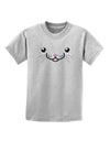 Kyu-T Face - Kattia the kitty cat Childrens T-Shirt-Childrens T-Shirt-TooLoud-AshGray-X-Small-Davson Sales