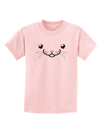 Kyu-T Face - Kattia the kitty cat Childrens T-Shirt-Childrens T-Shirt-TooLoud-PalePink-X-Small-Davson Sales