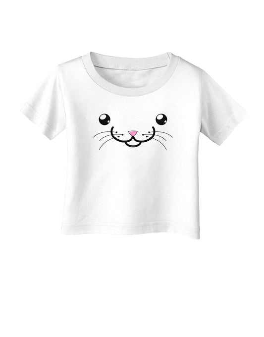 Kyu-T Face - Kattia the kitty cat Infant T-Shirt-Infant T-Shirt-TooLoud-White-06-Months-Davson Sales