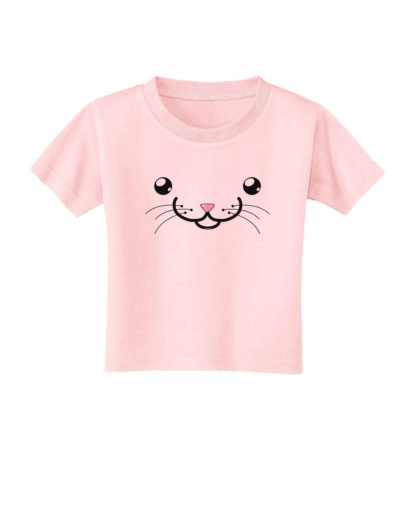Kyu-T Face - Kattia the kitty cat Toddler T-Shirt-Toddler T-Shirt-TooLoud-Light-Pink-2T-Davson Sales