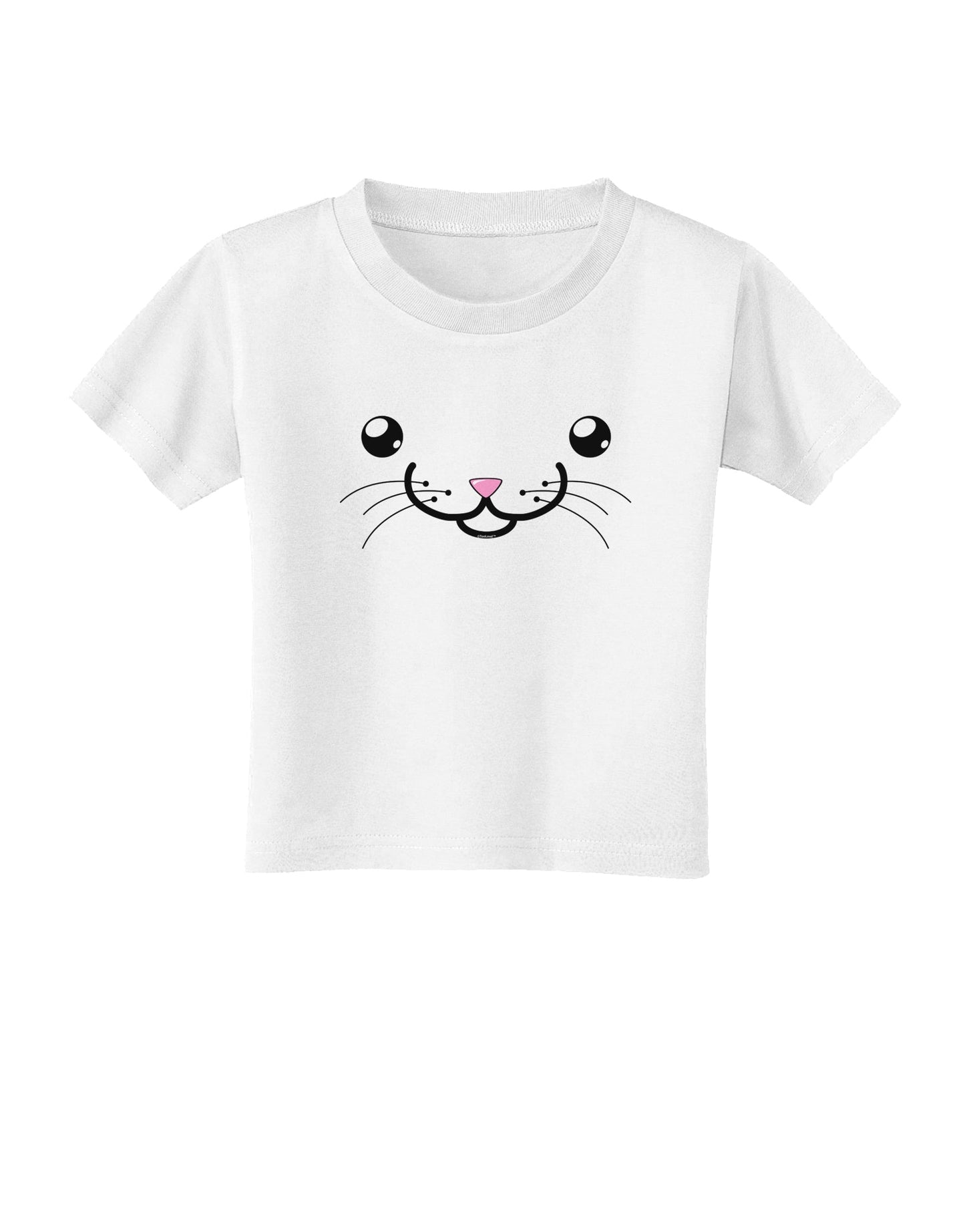 Kyu-T Face - Kattia the kitty cat Toddler T-Shirt-Toddler T-Shirt-TooLoud-White-2T-Davson Sales