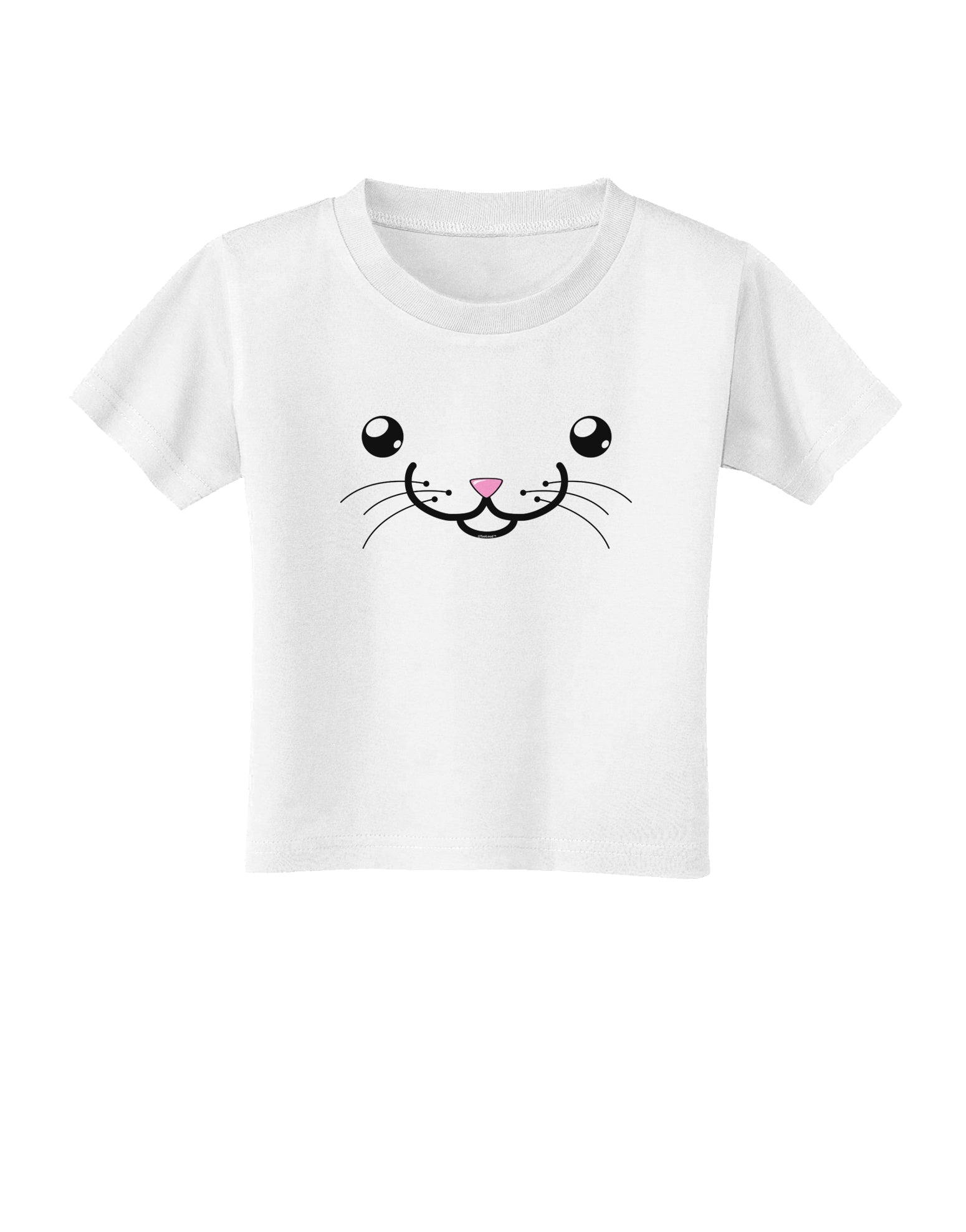 Kyu-T Face - Kattia the kitty cat Toddler T-Shirt-Toddler T-Shirt-TooLoud-White-2T-Davson Sales