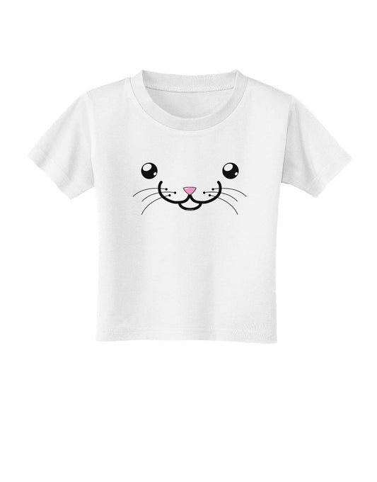 Kyu-T Face - Kattia the kitty cat Toddler T-Shirt-Toddler T-Shirt-TooLoud-White-2T-Davson Sales