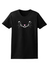 Kyu-T Face - Kattia the kitty cat Womens Dark T-Shirt-TooLoud-Black-X-Small-Davson Sales