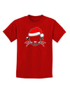 Kyu-T Face Kattio Santa Hat Boy Cat Childrens Dark T-Shirt-Childrens T-Shirt-TooLoud-Red-X-Small-Davson Sales