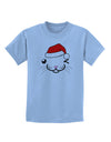 Kyu-T Face Kattio Santa Hat Boy Cat Childrens T-Shirt-Childrens T-Shirt-TooLoud-Light-Blue-X-Small-Davson Sales