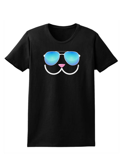 Kyu-T Face - Kawa Cool Sunglasses Womens Dark T-Shirt-TooLoud-Black-X-Small-Davson Sales