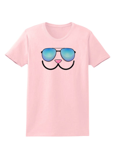 Kyu-T Face - Kawa Cool Sunglasses Womens T-Shirt-Womens T-Shirt-TooLoud-PalePink-X-Small-Davson Sales