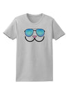 Kyu-T Face - Kawa Cool Sunglasses Womens T-Shirt-Womens T-Shirt-TooLoud-AshGray-X-Small-Davson Sales