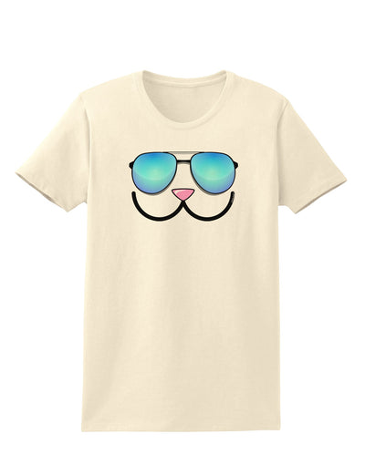 Kyu-T Face - Kawa Cool Sunglasses Womens T-Shirt-Womens T-Shirt-TooLoud-Natural-X-Small-Davson Sales