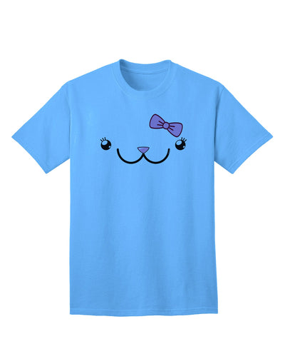 Kyu-T Face - Kawa Cute Girl Animal Adult T-Shirt: A Charming Addition to Your Wardrobe-Mens T-shirts-TooLoud-Aquatic-Blue-Small-Davson Sales