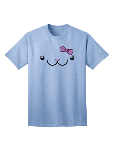Kyu-T Face - Kawa Cute Girl Animal Adult T-Shirt: A Charming Addition to Your Wardrobe-Mens T-shirts-TooLoud-Light-Blue-Small-Davson Sales