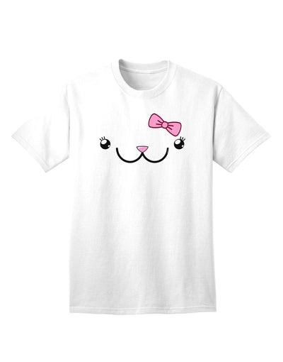 Kyu-T Face - Kawa Cute Girl Animal Adult T-Shirt: A Charming Addition to Your Wardrobe-Mens T-shirts-TooLoud-White-Small-Davson Sales