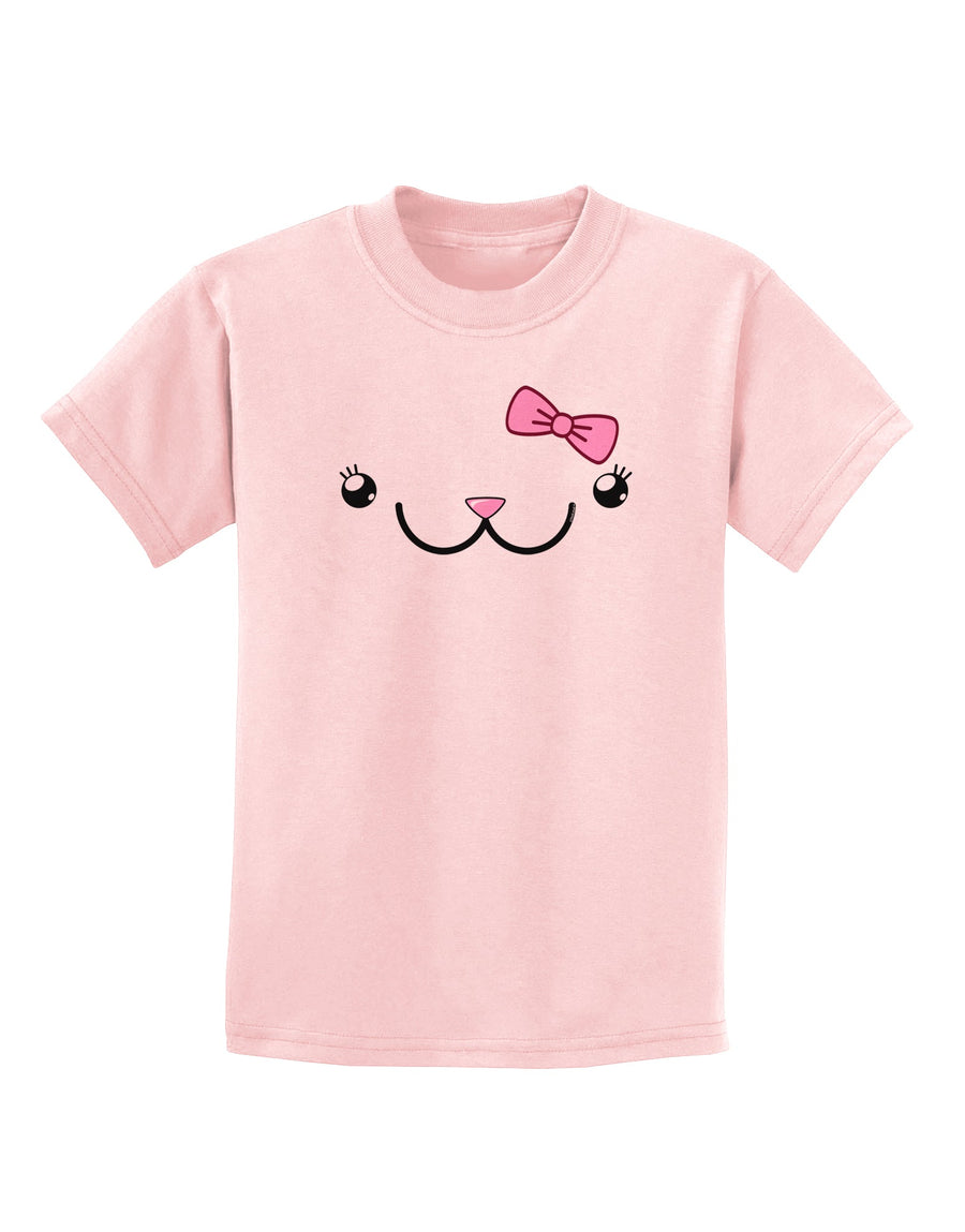 Kyu-T Face - Kawa Cute Girl Animal Childrens T-Shirt-Childrens T-Shirt-TooLoud-White-X-Small-Davson Sales