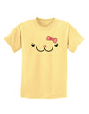 Kyu-T Face - Kawa Cute Girl Animal Childrens T-Shirt-Childrens T-Shirt-TooLoud-Daffodil-Yellow-X-Small-Davson Sales